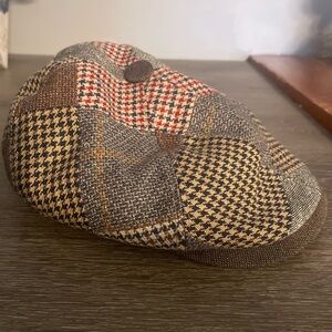 Stetson Retro Patchwork Flat Cap Hat